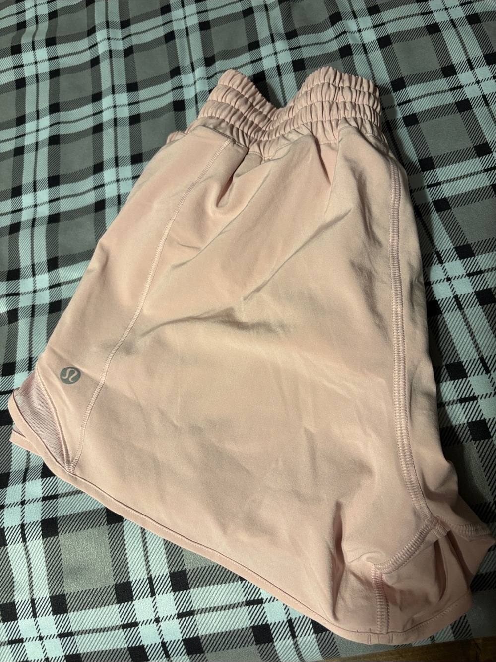 lululemon athletica Peach/Pink Elastic-Waist Athletic Shorts